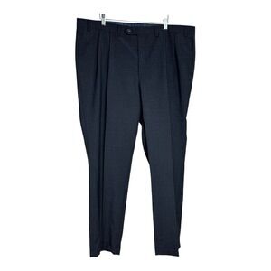 Lauren Ralph Lauren‎ Mens Gray High Performance Wool Dress Pants Pleated 42 x 32